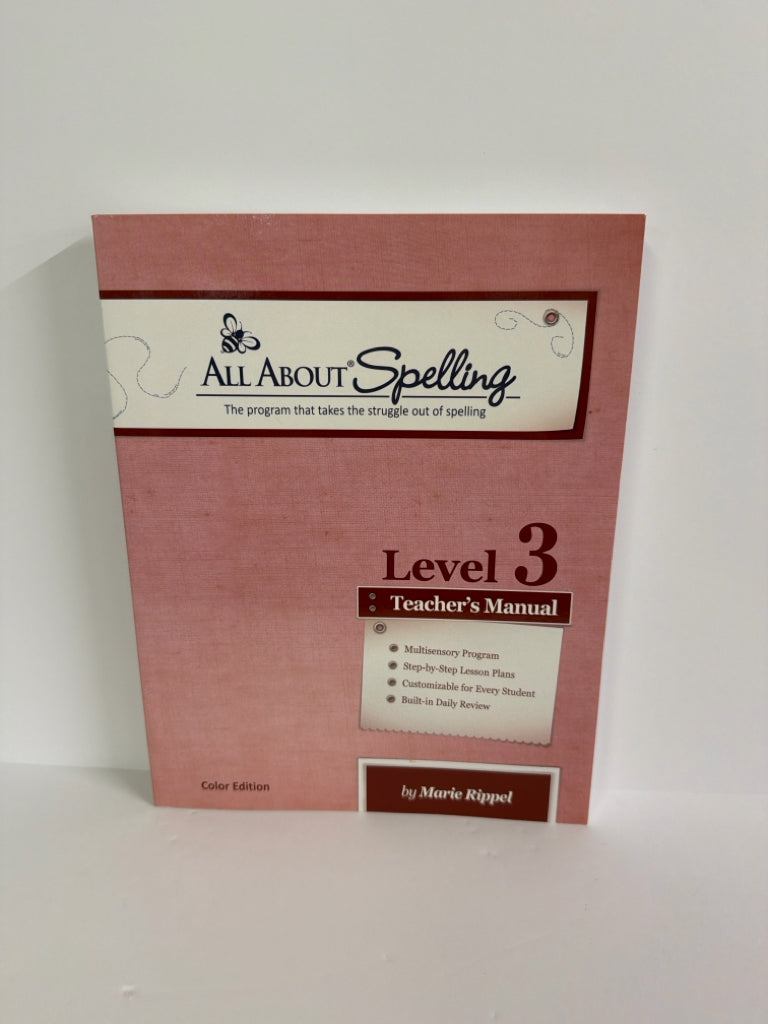 All About Spelling Level 3 All About Learning Marie Rippel Language Textbooks