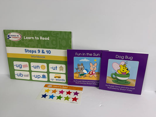 Learn to Read Hooked on Phonics Set  Pre-Owned Early Learning Books