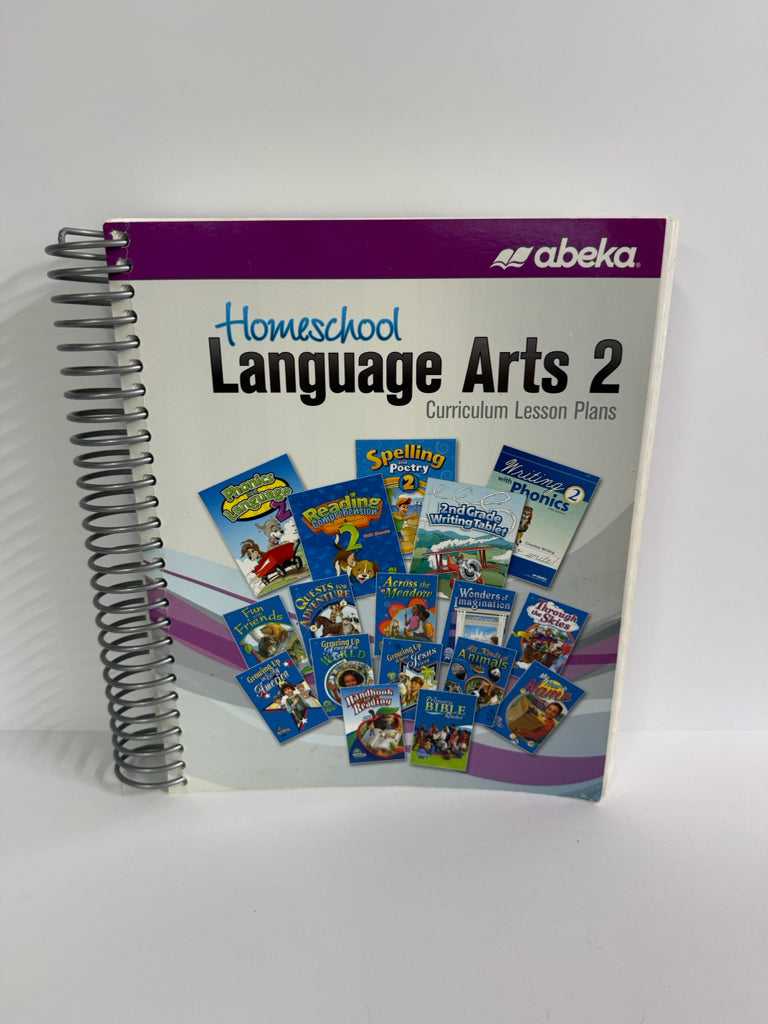 Language Arts 2 Abeka Curriculum/Lesson Plan Pre-Owned Language Textbooks