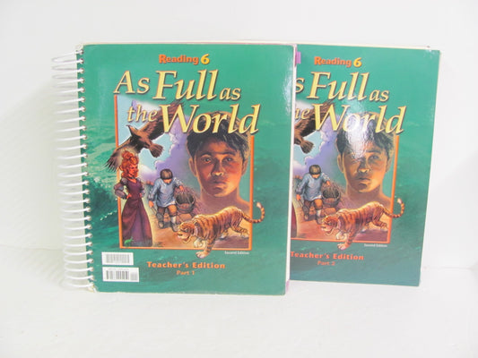 Reading 6 BJU Press Teacher Edition  Pre-Owned 6th Grade Reading Textbooks