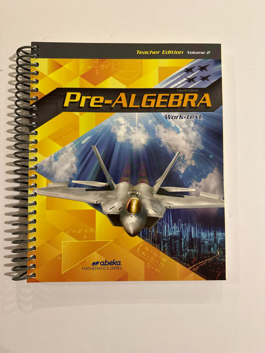 Prealgebra Abeka Teacher Edition  Pre-Owned 8th Grade Mathematics Textbooks