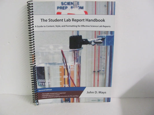 Student Lab Report Handbook Novare Pre-Owned Mays High School Science Textbooks