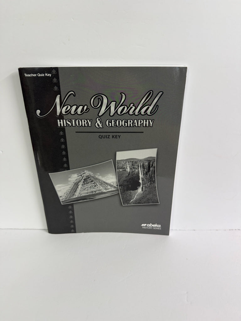 New World History & Geography Abeka Quiz Key Pre-Owned History Textbooks