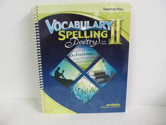 Vocabulary Spelling Poetry II Abeka 8th Grade Spelling/Vocabulary Books