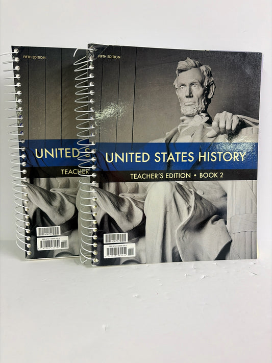 United States History BJU Press Set  Pre-Owned 11th Grade History Textbooks