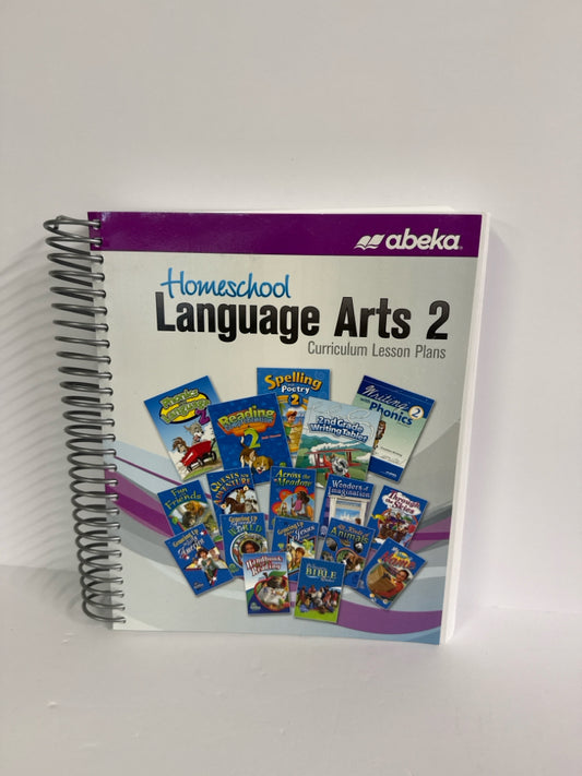 Language Arts 2 Abeka Curriculum/Lesson Plan Pre-Owned Language Textbooks