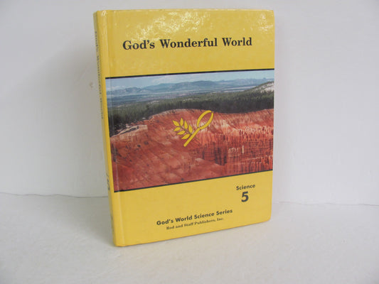 God's Wonderful World Rod & Staff Student Book Pre-Owned Science Textbooks