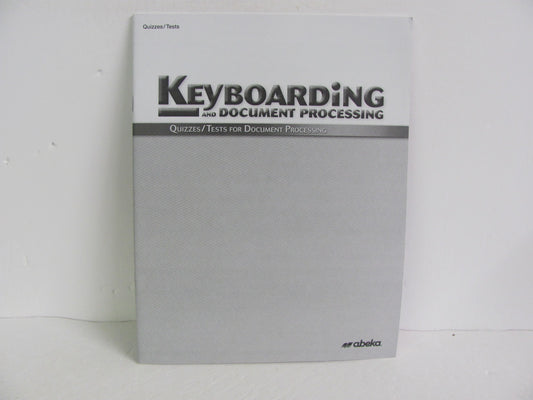 Keyboarding Abeka Quizzes/Tests  Pre-Owned High School Electives (Books)