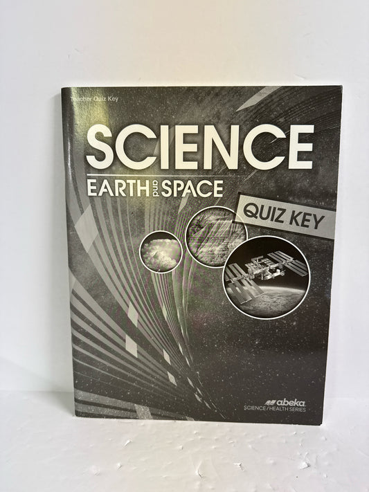 Earth and Space Abeka Test Key Pre-Owned 8th Grade Science Textbooks