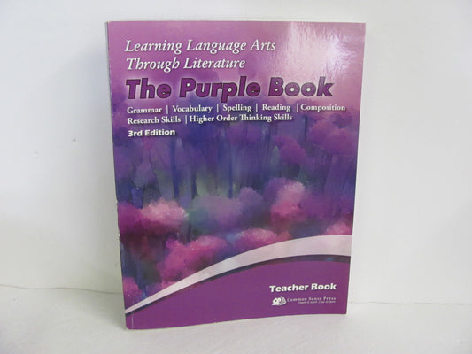The Purple Book Common Sense Teacher Edition  Pre-Owned Language Textbooks