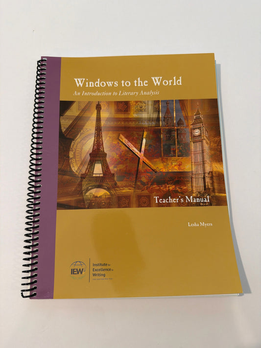 Windows to the World IEW Teacher Manual  Pre-Owned Myers Writing Books