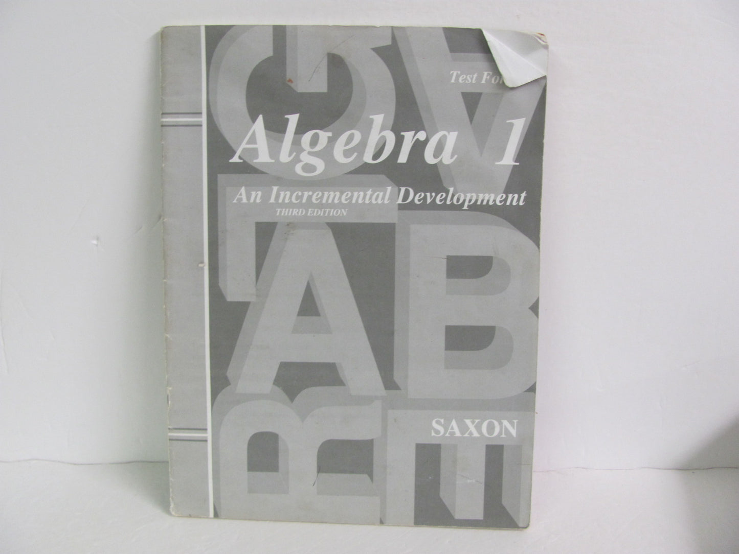 Algebra 1 Saxon Tests  Pre-Owned Saxon High School Mathematics Textbooks
