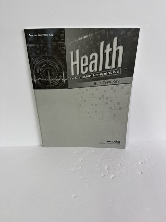 Health Abeka Quiz/Test Key  Pre-Owned High School Science Textbooks