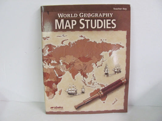 World Geography Map Studies Abeka Teacher Key  Pre-Owned History Textbooks