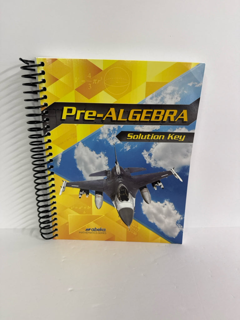 Pre-Algebra Abeka Solution Key Pre-Owned 8th Grade Mathematics Textbooks