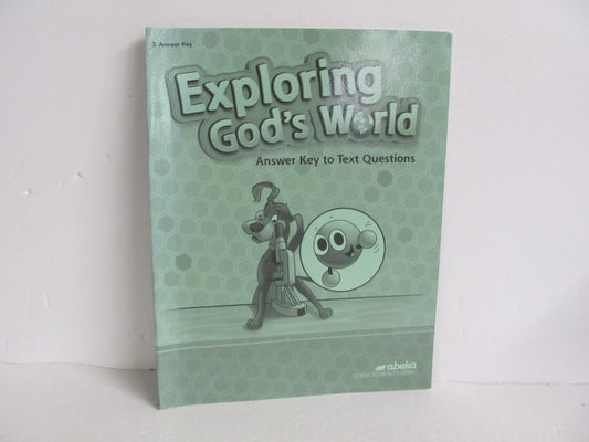 Exploring God's World Abeka Answer Key  Pre-Owned 3rd Grade Science Textbooks