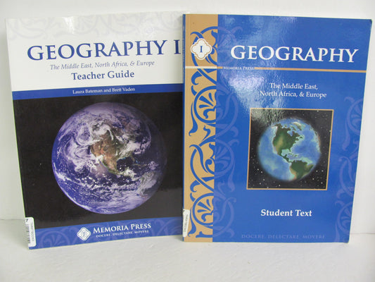 Geography I Memoria Press Set  Pre-Owned Bateman Elementary Geography Books