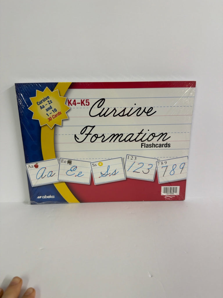 Cursive Formation Abeka Flashcards Pre-Owned Kindergarten Language Textbooks