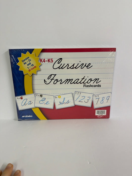 Cursive Formation Abeka Flashcards Pre-Owned Kindergarten Language Textbooks