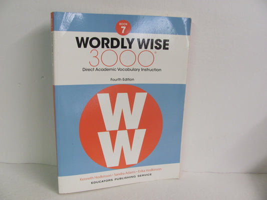 Wordly Wise 3000 EPS Student Book Pre-Owned 7th Grade Language Textbooks