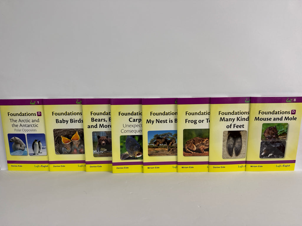 Foundations D Logic of English Set  Pre-Owned Denise Eide Language Textbooks
