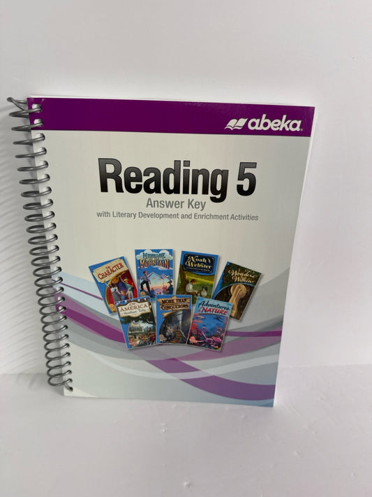Reading 5 Abeka Answer Key  Pre-Owned 5th Grade Reading Textbooks