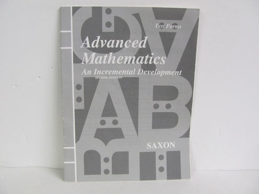 Advanced Mathematics Saxon Tests  Pre-Owned High School Mathematics Textbooks