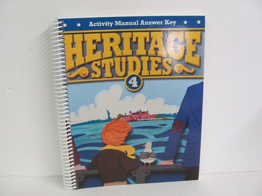 Heritage Studies 4 BJU Press Activity Key Pre-Owned 4th Grade History Textbooks
