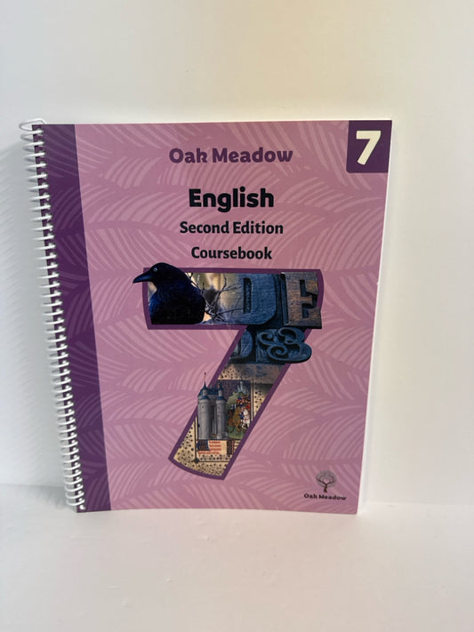 English 7 Oak Meadow Course Book  Pre-Owned 7th Grade Language Textbooks