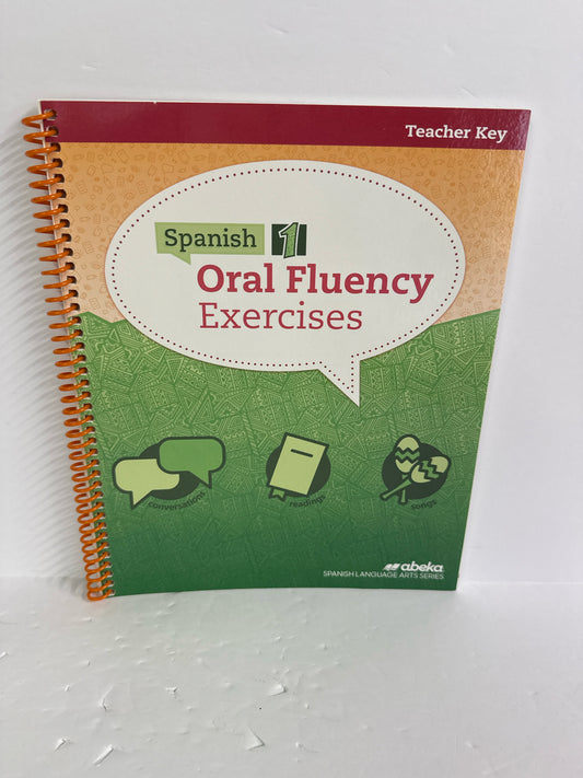 Spanish 1 Oral Fluency Exercises Abeka Teacher Key  Pre-Owned Spanish