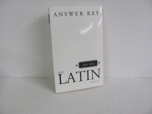 Henle First Year Latin Loyola Press Answer Key  Pre-Owned Latin Books