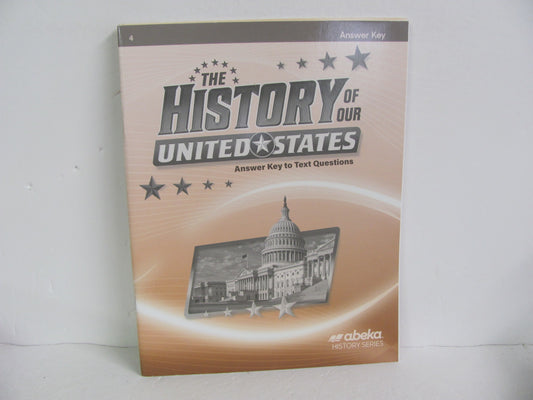 The History of Our United States Abeka Answer Key  Pre-Owned History Textbooks
