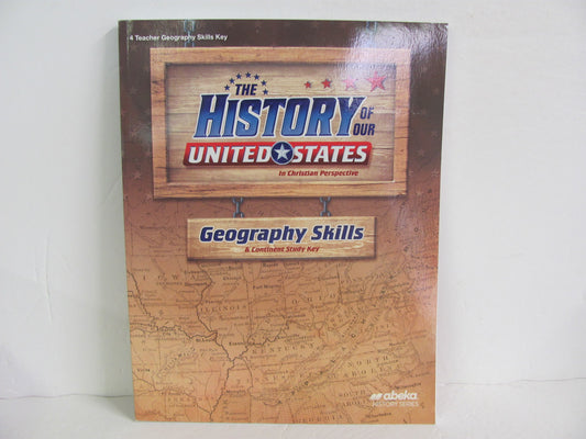 The History of Our United States Abeka Skills Key  Preowned History Textbooks
