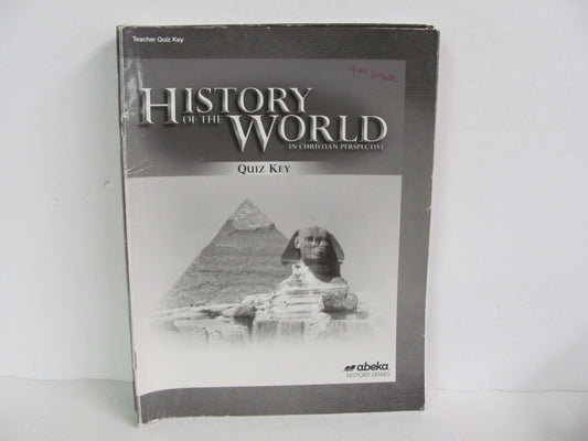 History of the World Abeka Quiz Key Pre-Owned 7th Grade History Textbooks