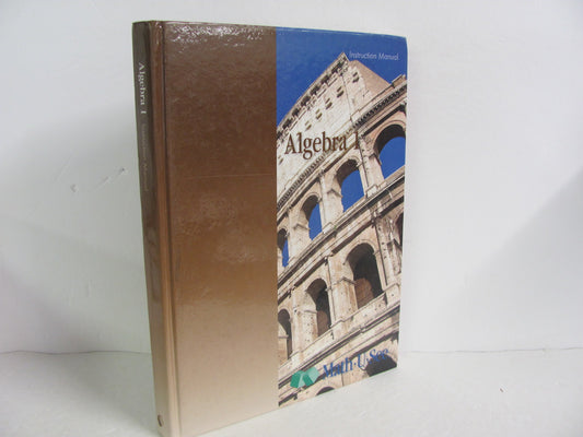 Algebra 1 Math U See Instruction Manual  Pre-Owned Demme Mathematics Textbooks