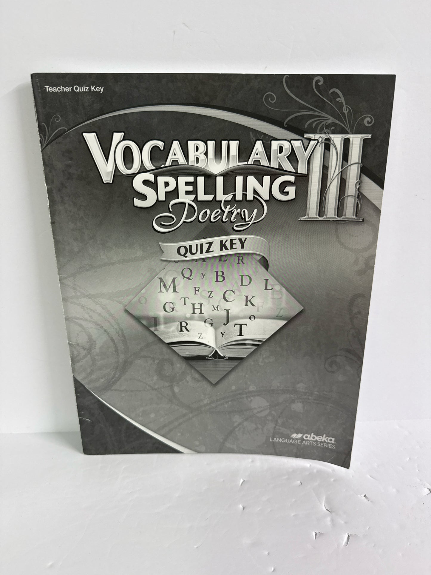 Vocabulary Spelling Poetry III Abeka Quiz Key Pre-Owned Language Textbooks