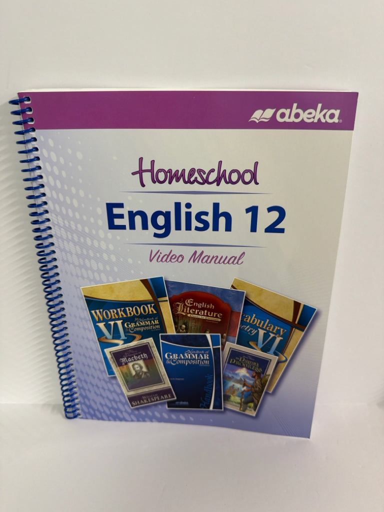 English 12 Abeka Video Manual- Pre-Owned 12th Grade Educator Resources