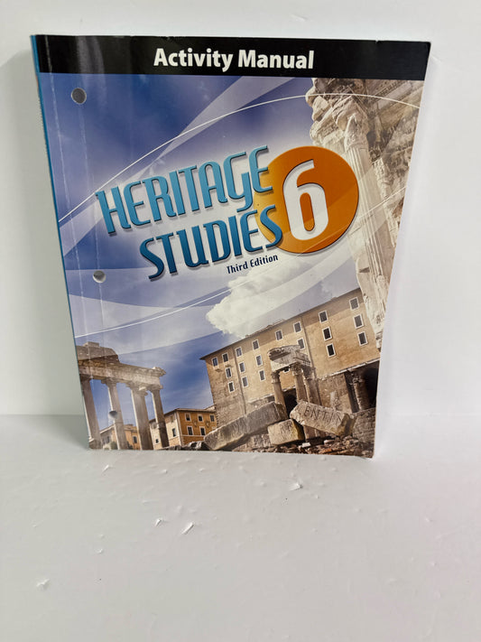 Heritage Studies 6 BJU Press Activity Book  Pre-Owned History Textbooks