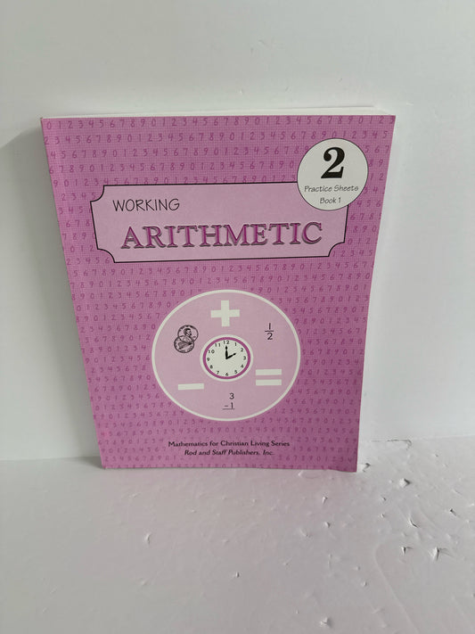 Working Arithmetic Rod and Staff Practice Sheets Pre-Owned Mathematics Textbooks