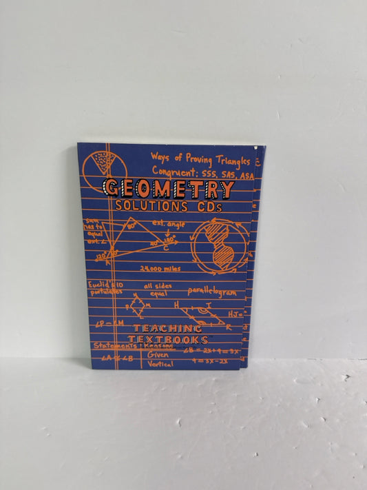 Geometry Teaching Textbooks CDs Pre-Owned High School Mathematics Textbooks
