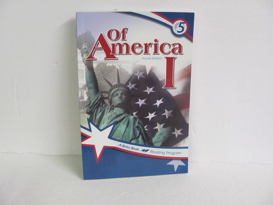 Of America 1 Abeka Student Book Pre-Owned 5th Grade Reading Textbooks