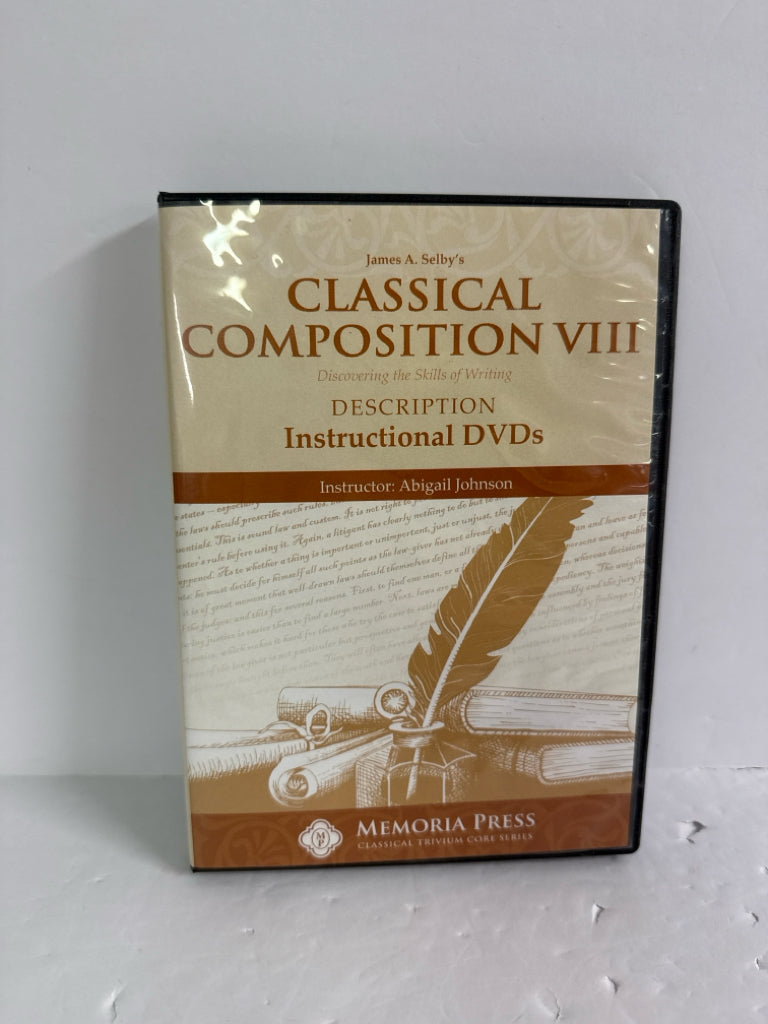 Classical Composition VIII Memoria Press DVD Pre-Owned High School Memoria Press