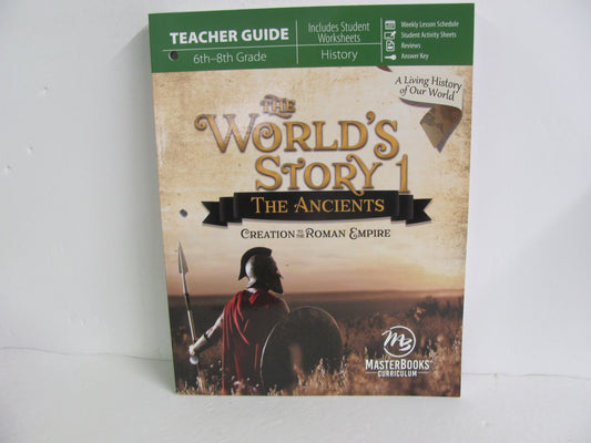 The World's Story 1 Master Books Teacher Guide  Pre-Owned History Textbooks