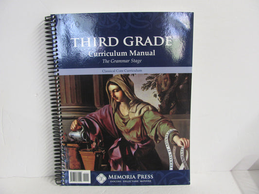 Third Grade Curriculum Manual Memoria Press 3rd Grade Language Textbooks