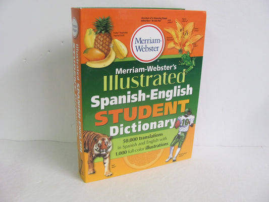 Illustrated Spanish-English Dict Merriam Webster Pre-Owned Spanish Books