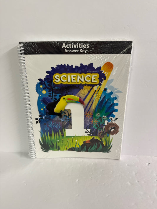Science 1 BJU Press Activity Key Pre-Owned 1st Grade Science Textbooks