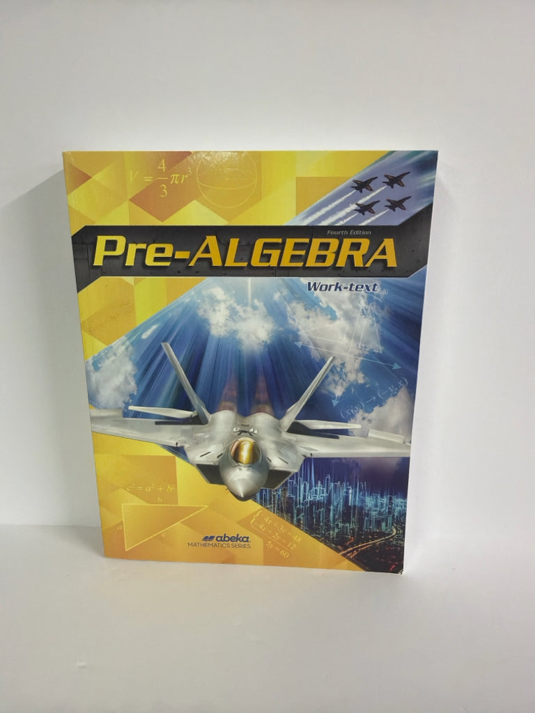 Pre-Algebra Abeka Student Book Pre-Owned 8th Grade Mathematics Textbooks