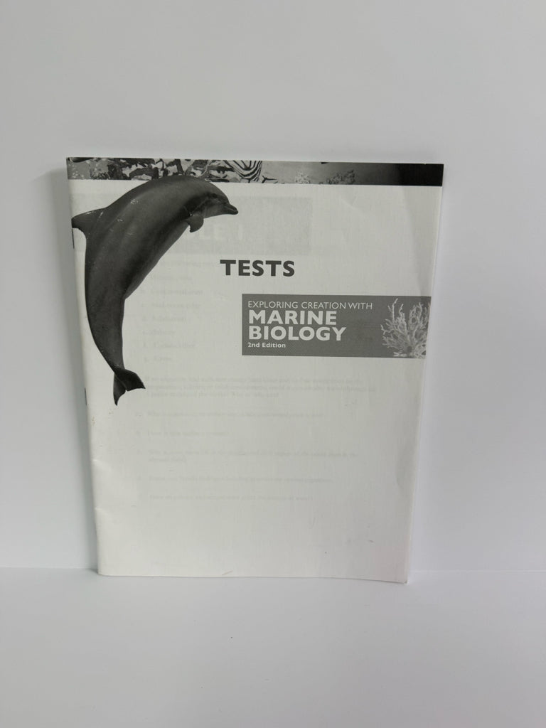 Exploring Creation With Marine Biol Apologia Tests  Pre-Owned Science Textbooks