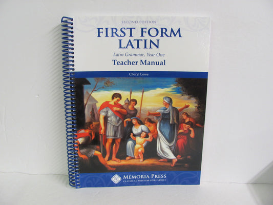 First Form Latin Memoria Press Teacher Manual  Pre-Owned Latin Books