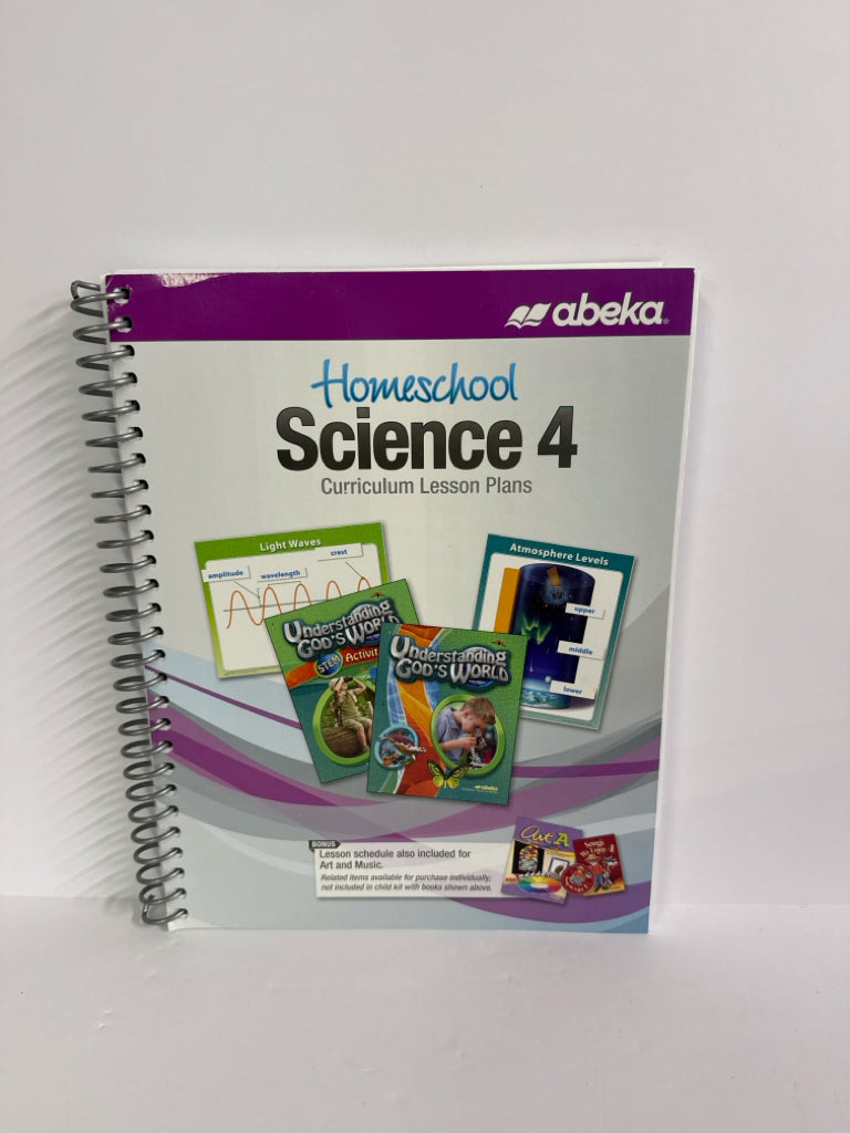 Science 4 Abeka Curriculum/Lesson Plan Pre-Owned 4th Grade Science Textbooks